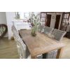 2.4m Reclaimed Teak Mexico Dining Table with 6 Latifa Chairs & 2 Armchairs - 1